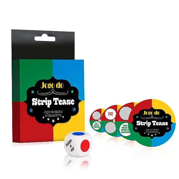 Jogo do Strip Tease - Brincadeira Adulta com dado e raspadin