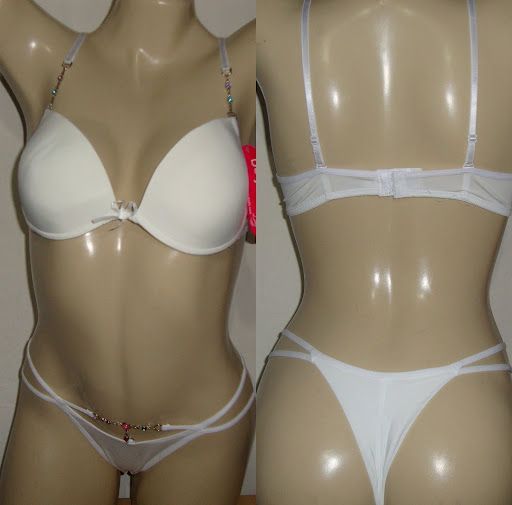 Ref. 977 - Conj. c/ corrente de strass