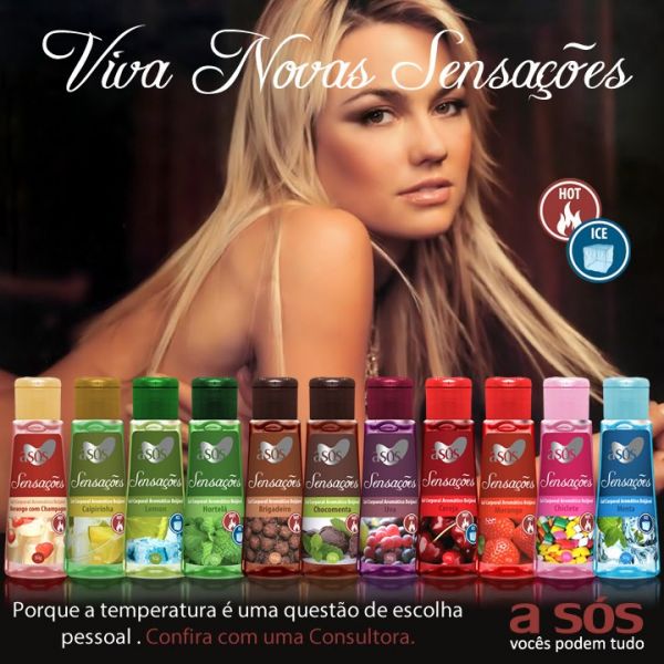 Gel A sós Sensações Comestível Hot & Ice - 50g